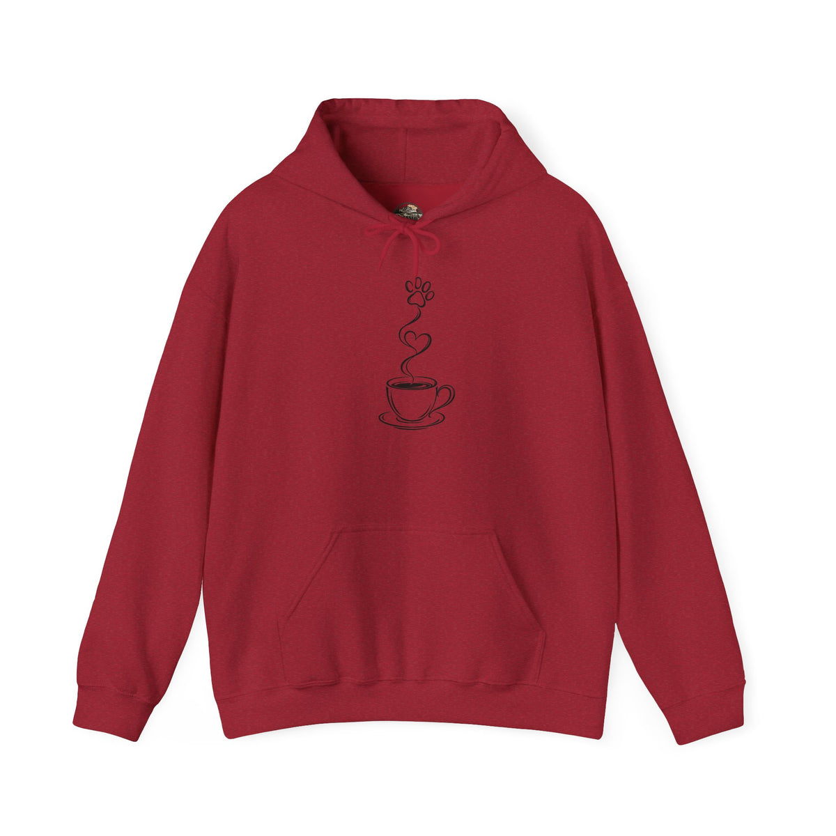 Coffee Cup Line Art Hoodie – Minimalist Caffeine Graphic Sweatshirt
