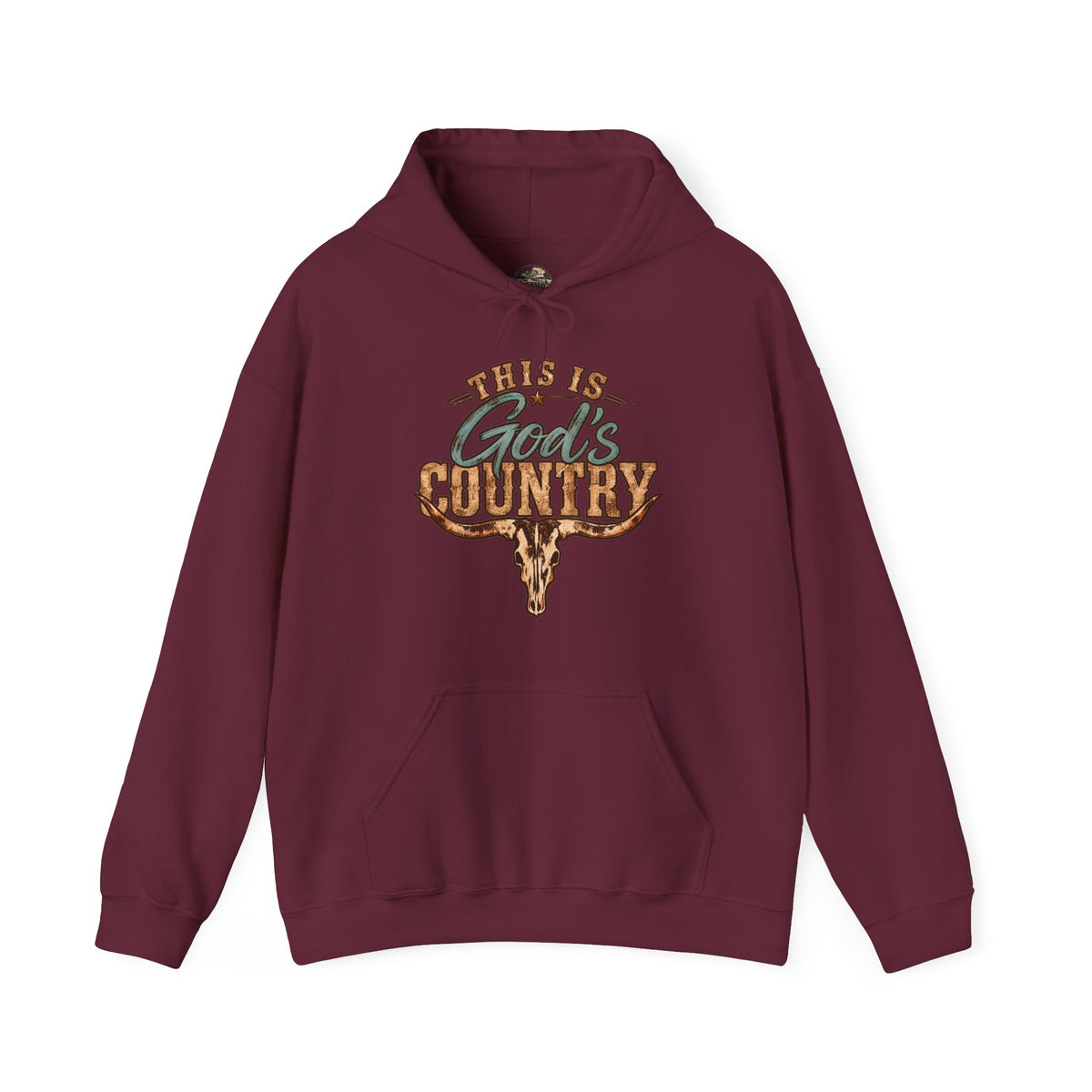 This Is God's Country Hoodie - Rustic Western Faith Pullover