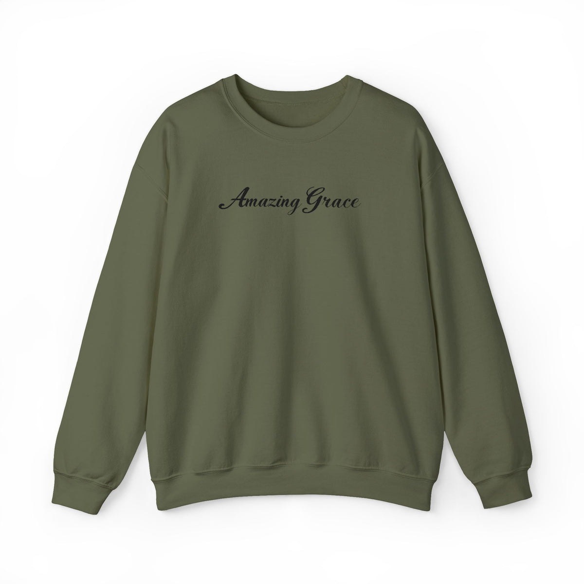 Amazing Grace Embroidered Crewneck Sweatshirt