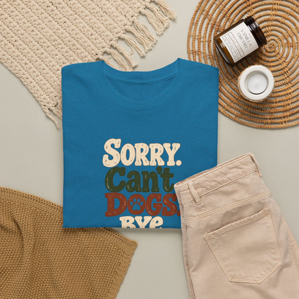 Sorry Can't Dogs Bye T‑Shirt — Retro Dog Lover Tee
