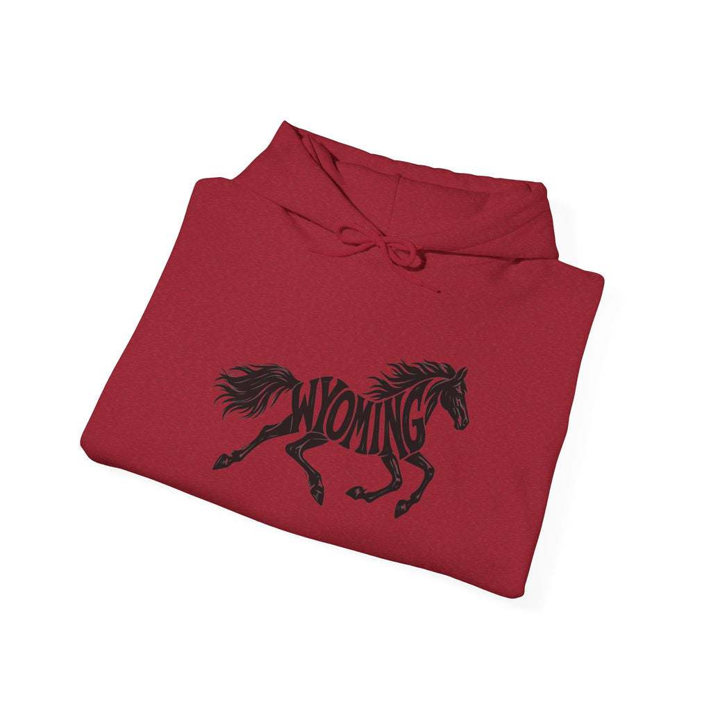 Wyoming Running Horse Hoodie