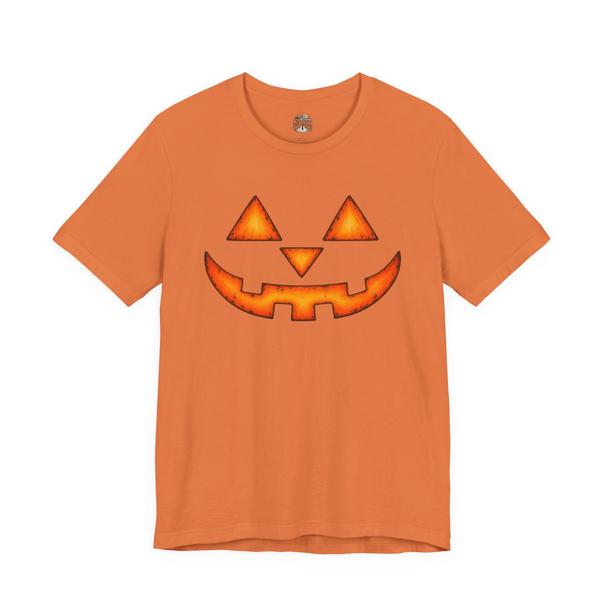 Pumpkin Jack-O'-Lantern Tee — Halloween Pumpkin Face T-Shirt