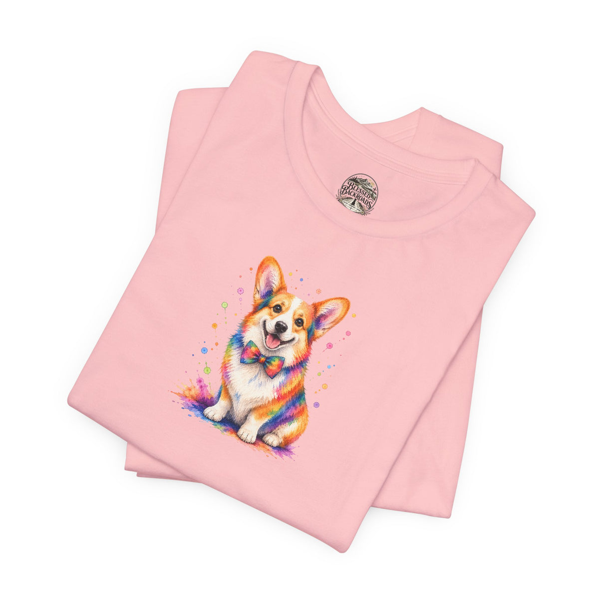 Corgi Watercolor Tee — Colorful Cute Corgi T‑Shirt