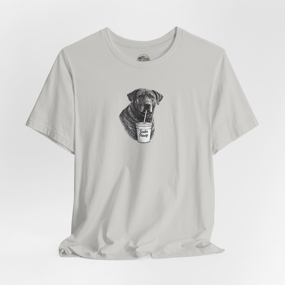 Dog With "Soda Pawp"