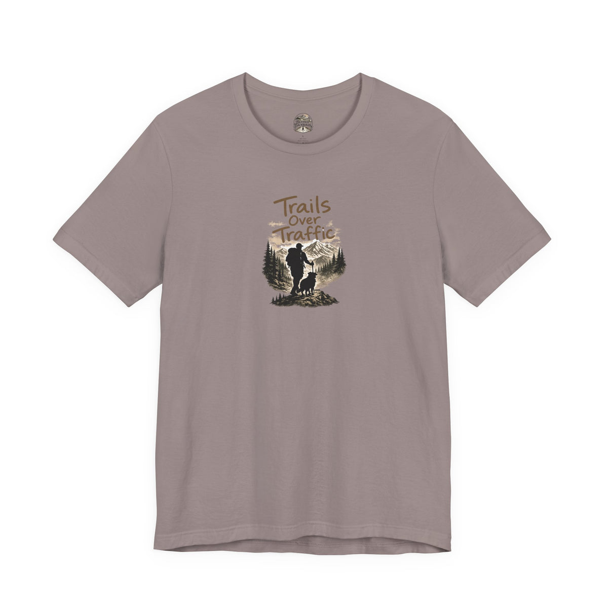 Trails Over Traffic T-Shirt — Outdoor Hiking Adventure Graphic Tee