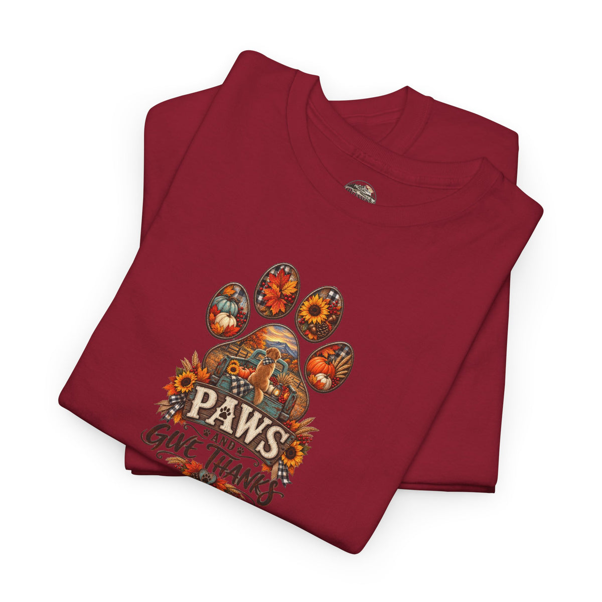 Thankful Paws Thanksgiving T‑Shirt