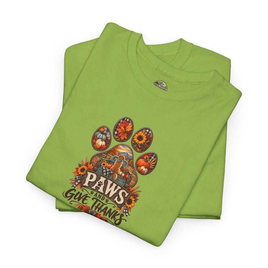 Thankful Paws Thanksgiving T‑Shirt