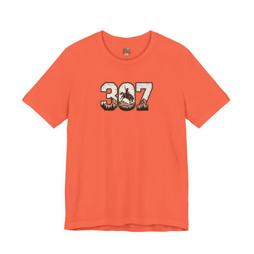 307 Wyoming Cowboy T-Shirt – Rustic Western State Pride Tee