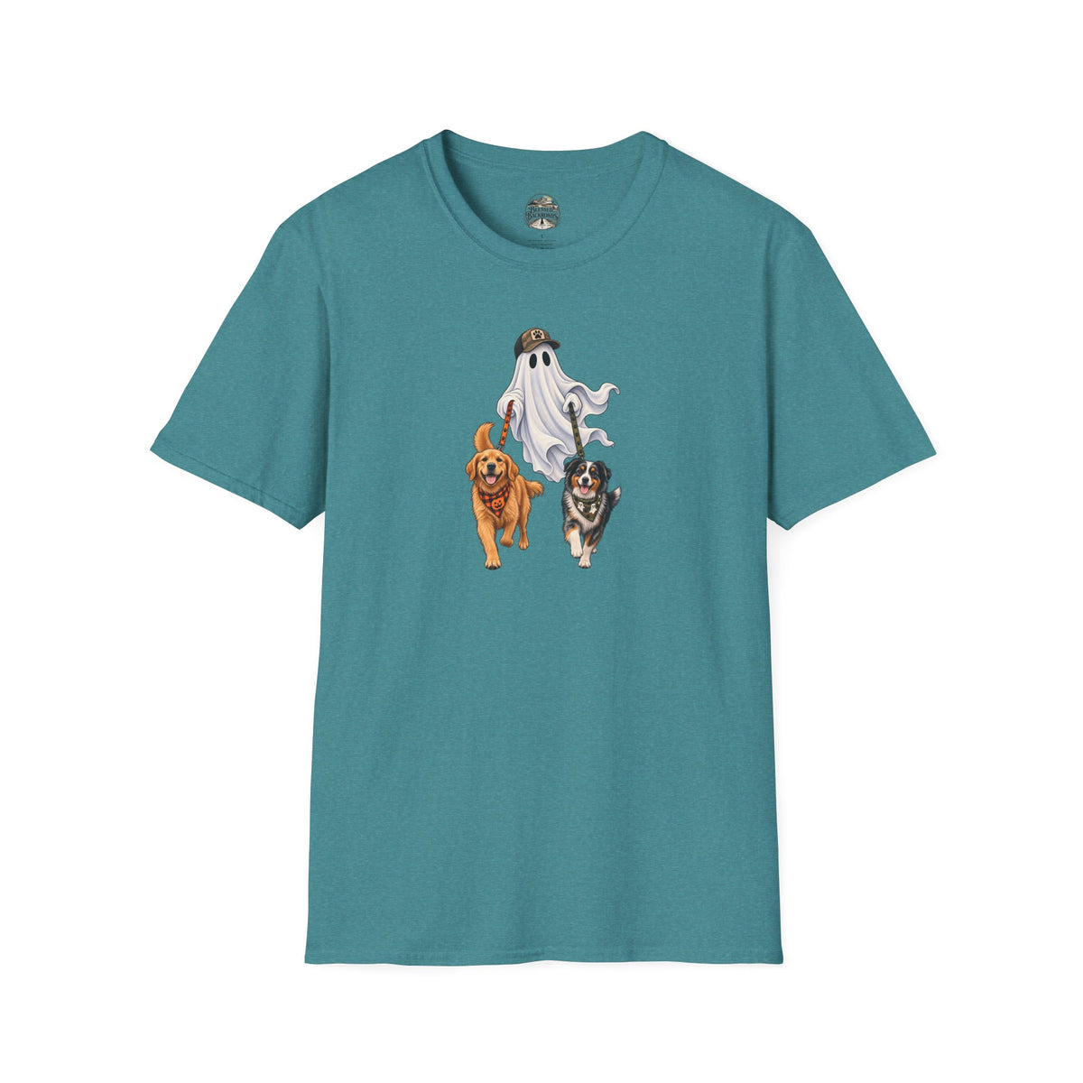 Halloween Ghost with Dogs T-Shirt