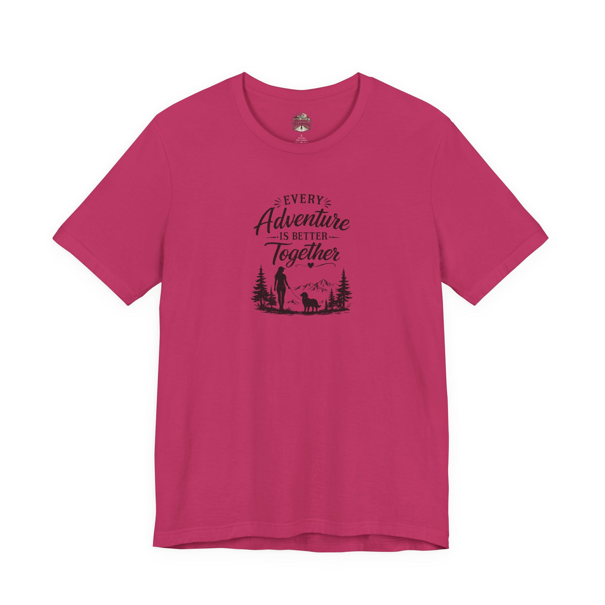 Adventure Together T-Shirt – "Every Adventure Is Better Together" Hiking & Dog Graphic Tee