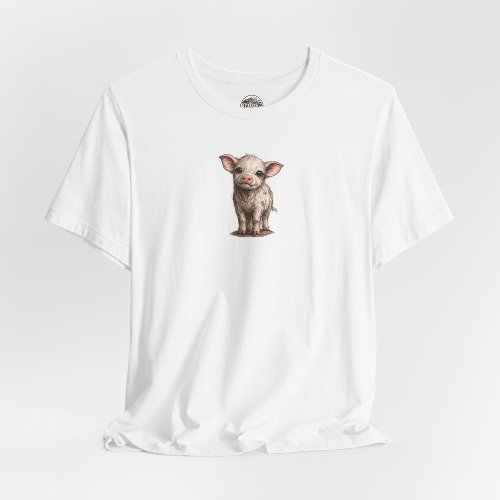 Cute Piglet T-Shirt — Adorable Farm Animal Tee for Animal Lovers