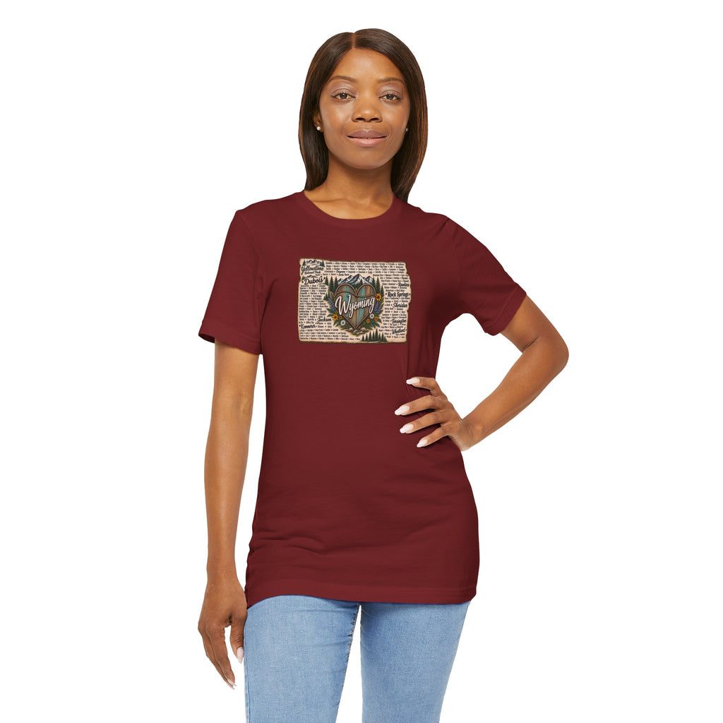 Wyoming State Outline Tee