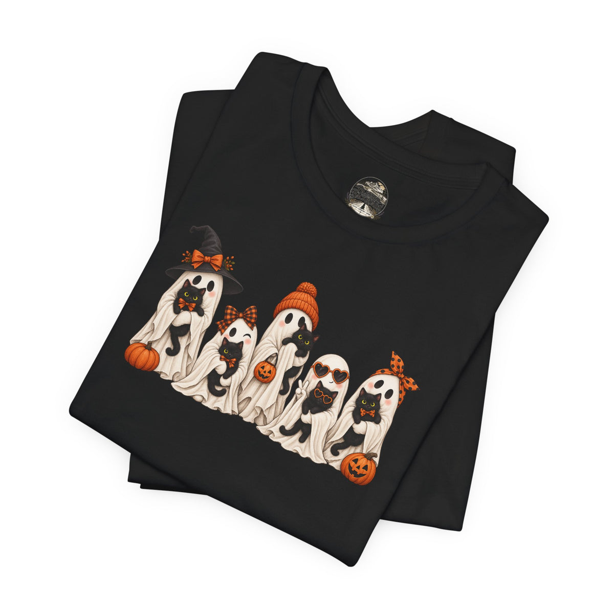 Halloween Ghost and Kittens T-Shirt