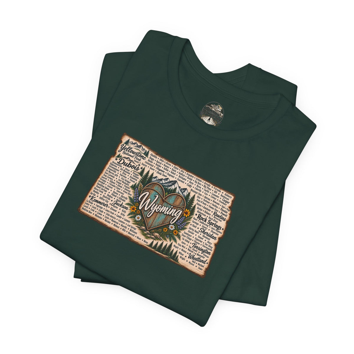 Wyoming State Outline Tee