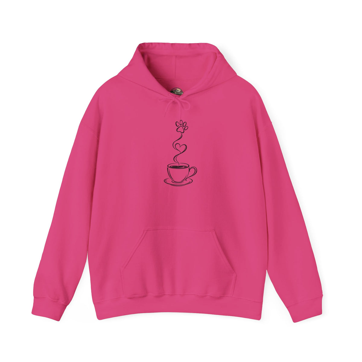 Coffee Cup Line Art Hoodie – Minimalist Caffeine Graphic Sweatshirt