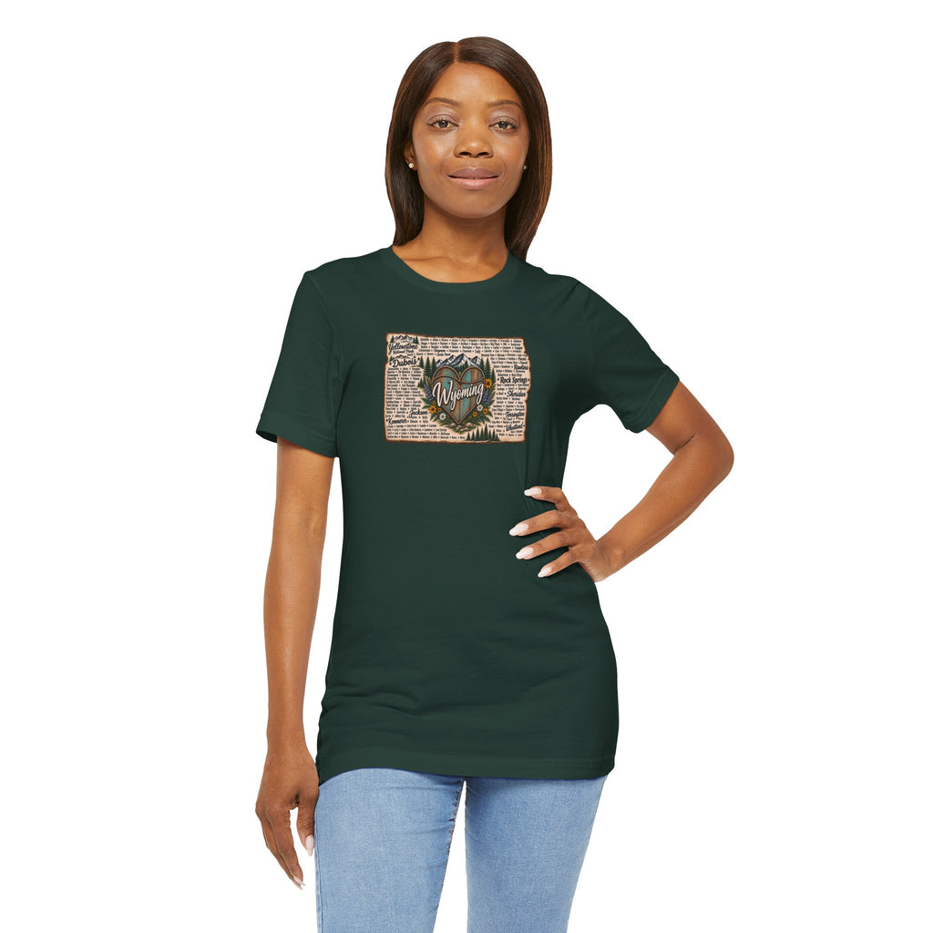 Wyoming State Outline Tee