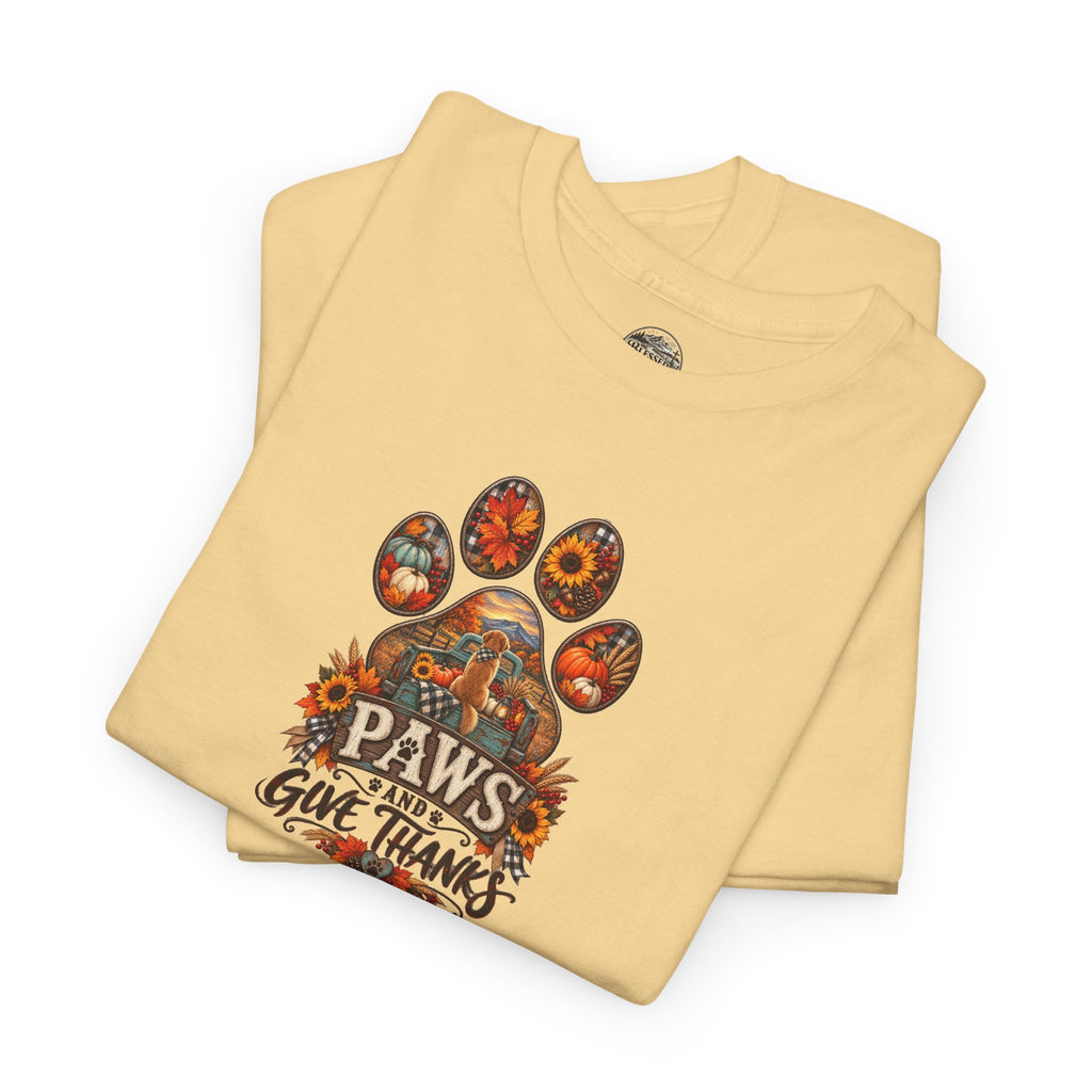 Thankful Paws Thanksgiving T‑Shirt