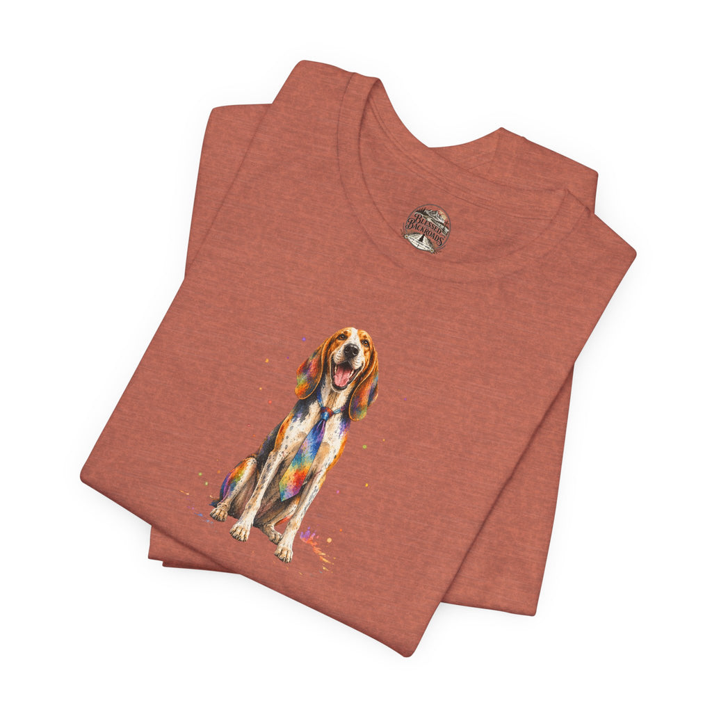 Hound Dog Watercolor T-Shirt – Colorful Dog Lover Tee