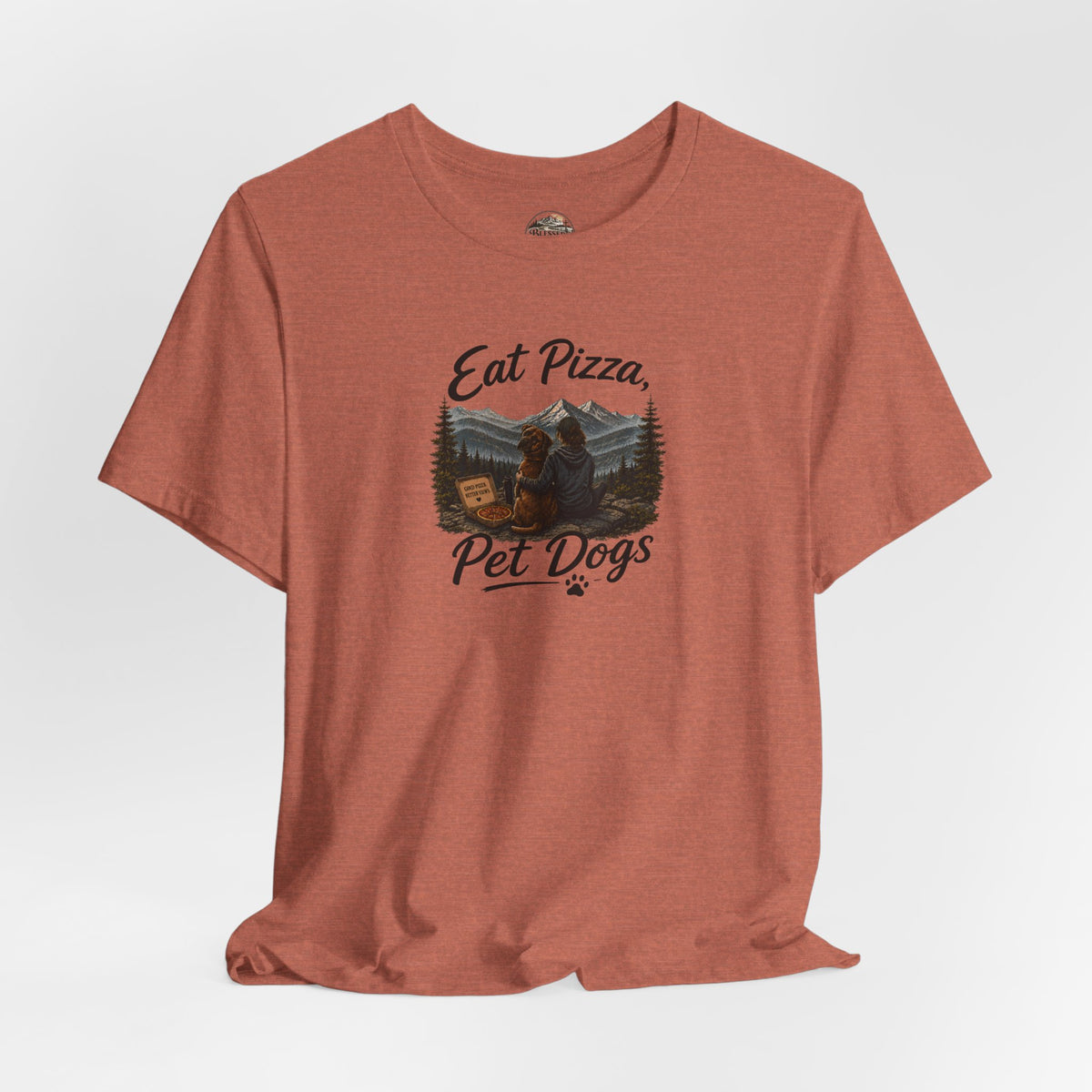 Eat Pizza Pet Dogs T-Shirt — Funny Dog Lover Tee