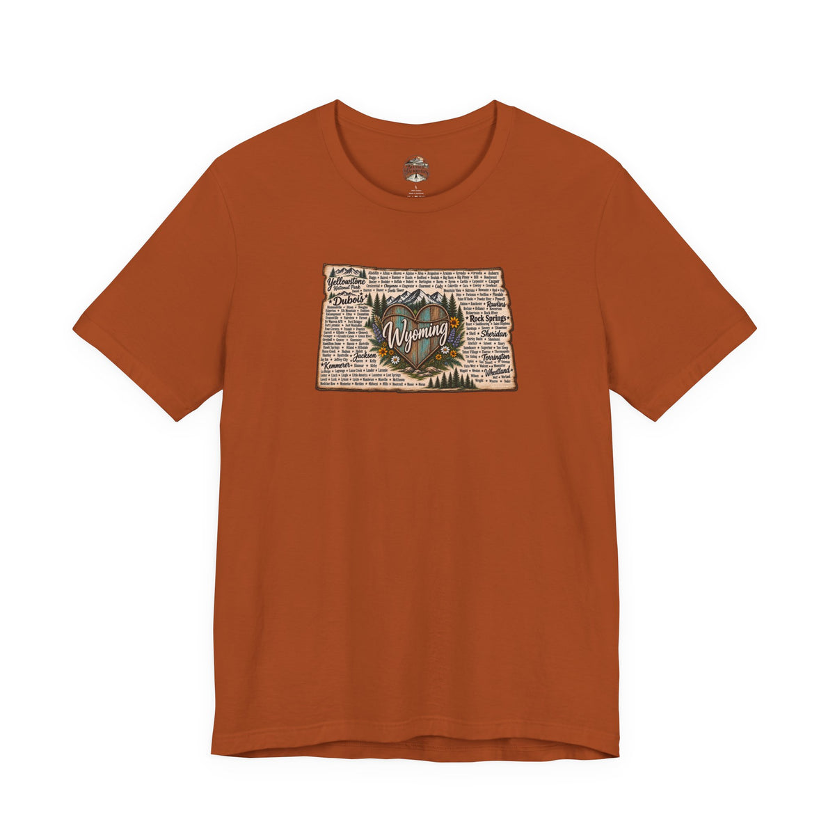 Wyoming State Outline Tee
