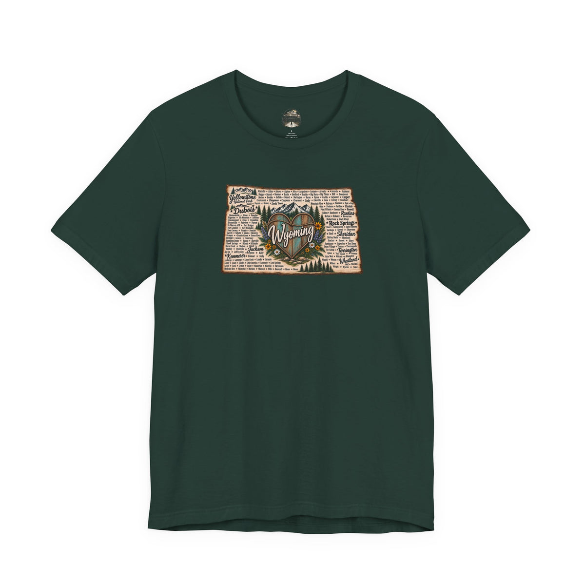 Wyoming State Outline Tee