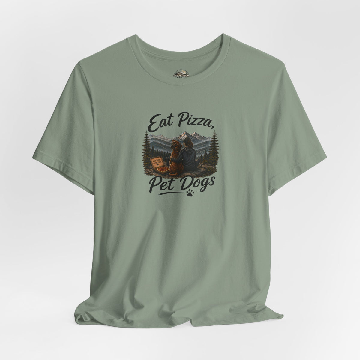 Eat Pizza Pet Dogs T-Shirt — Funny Dog Lover Tee