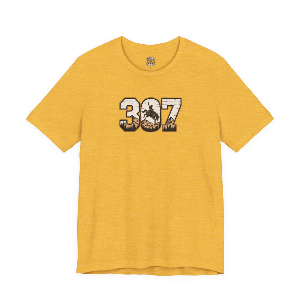 307 Wyoming Cowboy T-Shirt – Rustic Western State Pride Tee