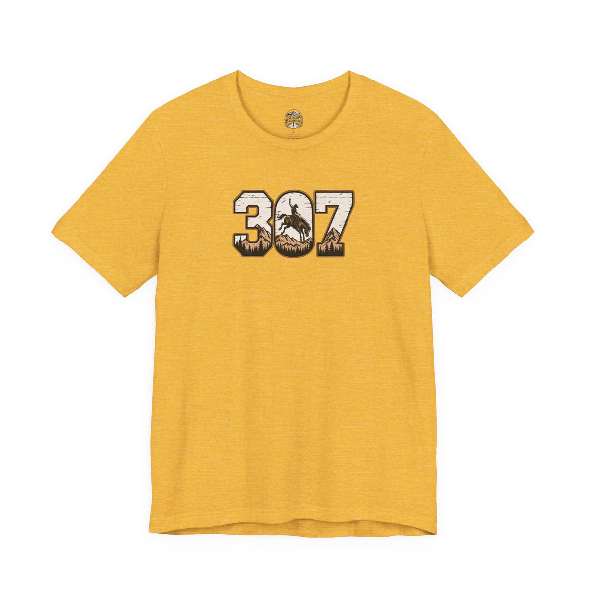 307 Wyoming Cowboy T-Shirt – Rustic Western State Pride Tee