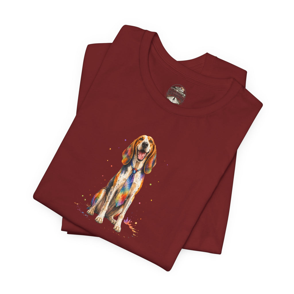 Hound Dog Watercolor T-Shirt – Colorful Dog Lover Tee