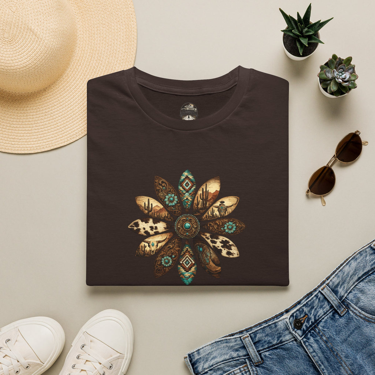 — Western Floral Graphic Tee