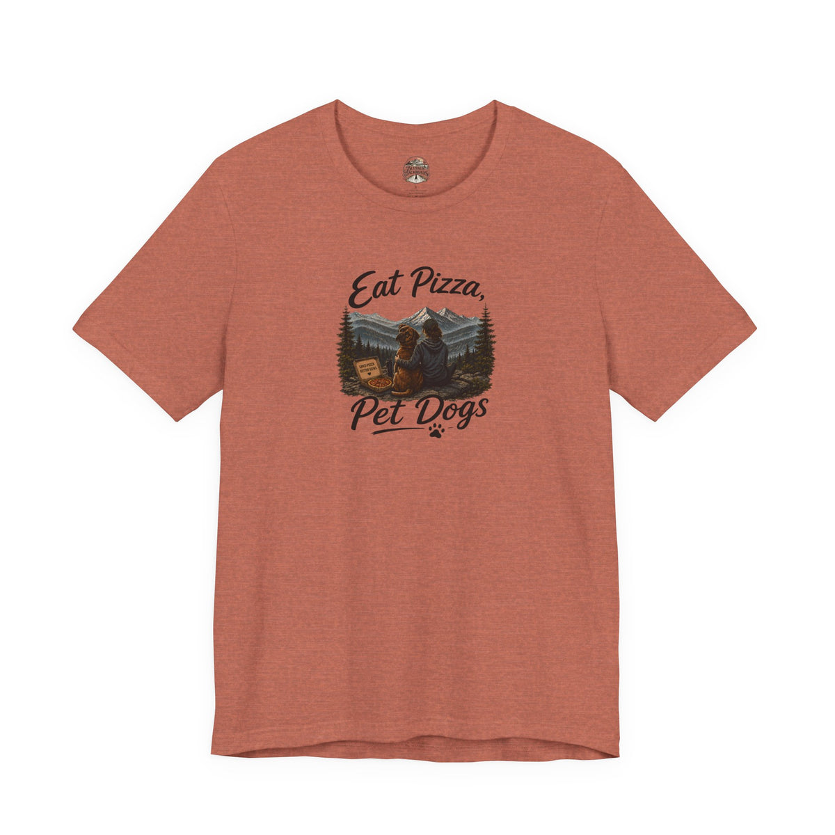 Eat Pizza Pet Dogs T-Shirt — Funny Dog Lover Tee