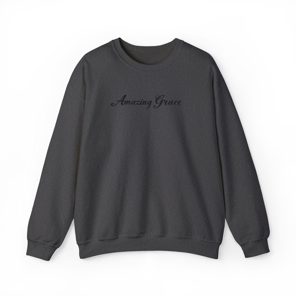 Amazing Grace Embroidered Crewneck Sweatshirt