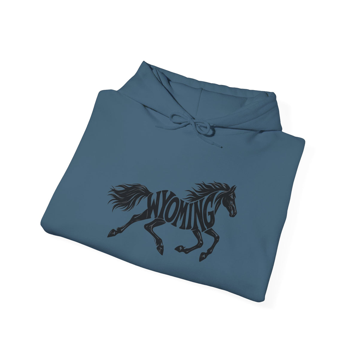Wyoming Running Horse Hoodie