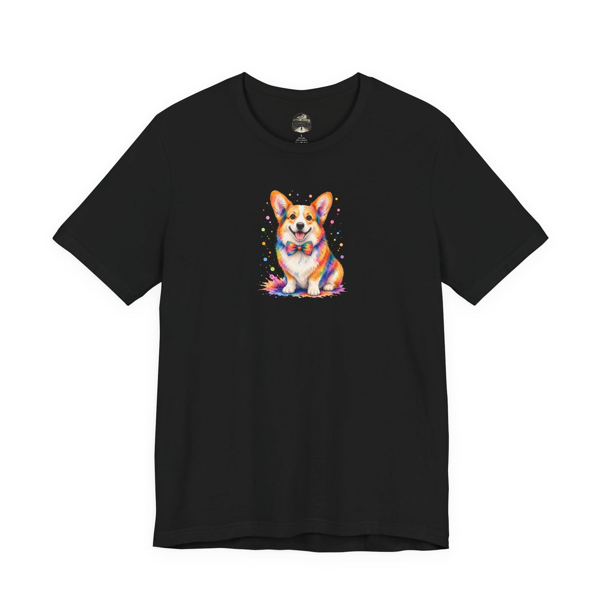 Corgi Watercolor Tee — Colorful Cute Corgi T‑Shirt