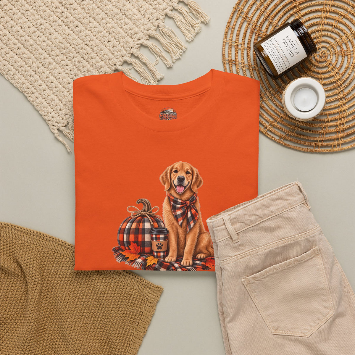 Golden Retriever Fall Tee