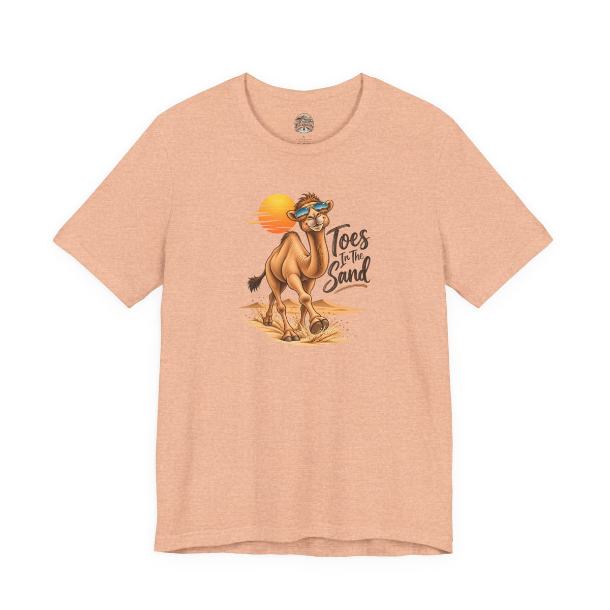 Toes in the Sand Camel T-Shirt — Beach Vacation Sunset Tee