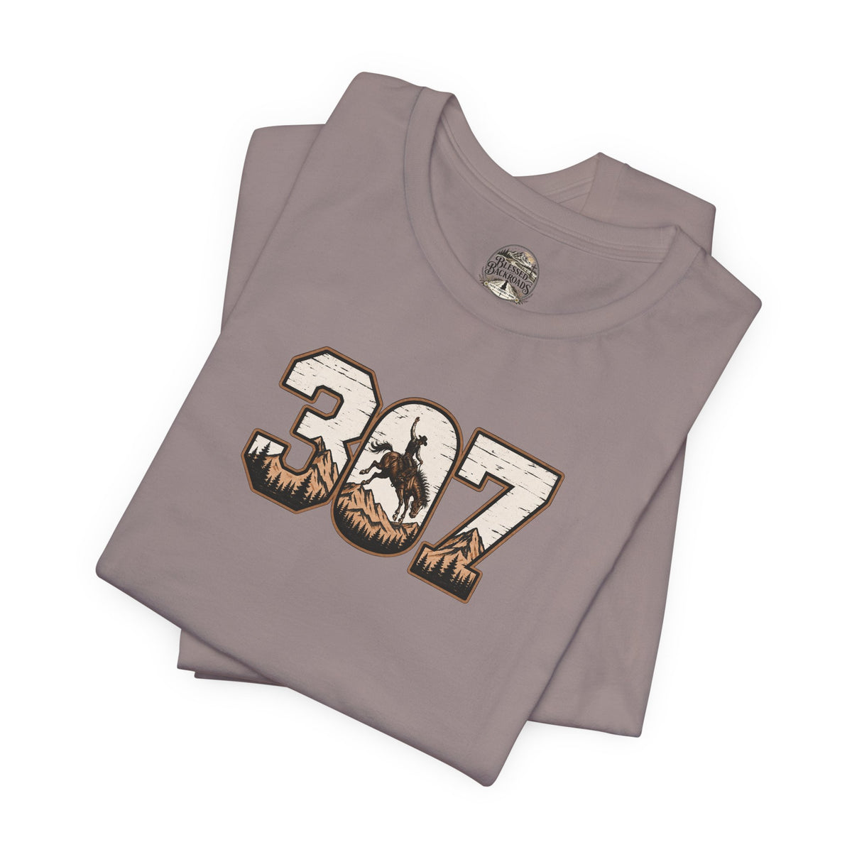 307 Wyoming Cowboy T-Shirt – Rustic Western State Pride Tee