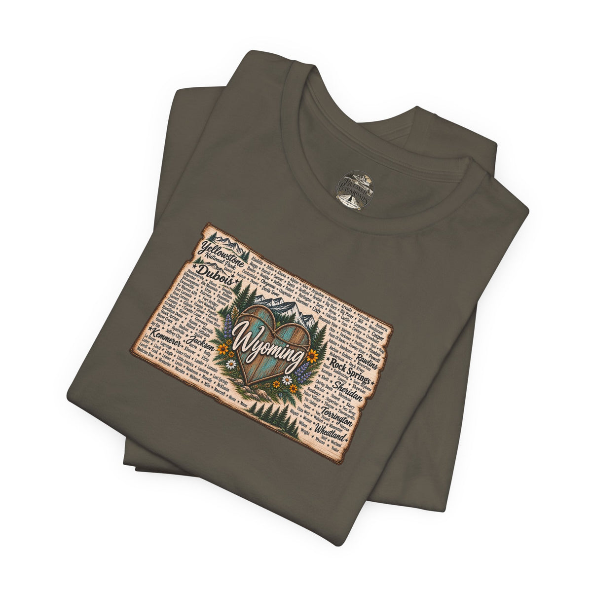 Wyoming State Outline Tee