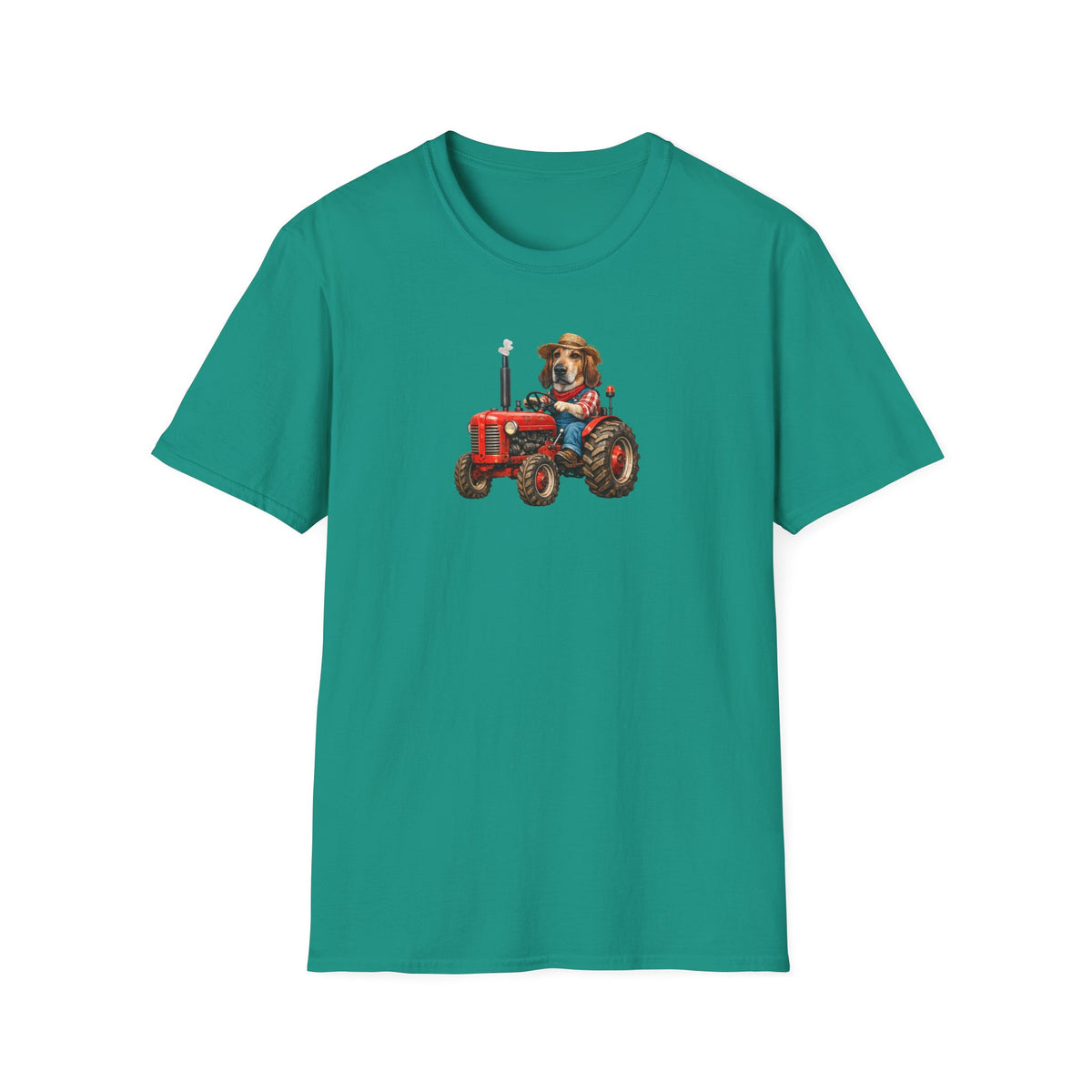 Dog on Tractor T‑Shirt — Cute Farmer Pup Graphic Tee