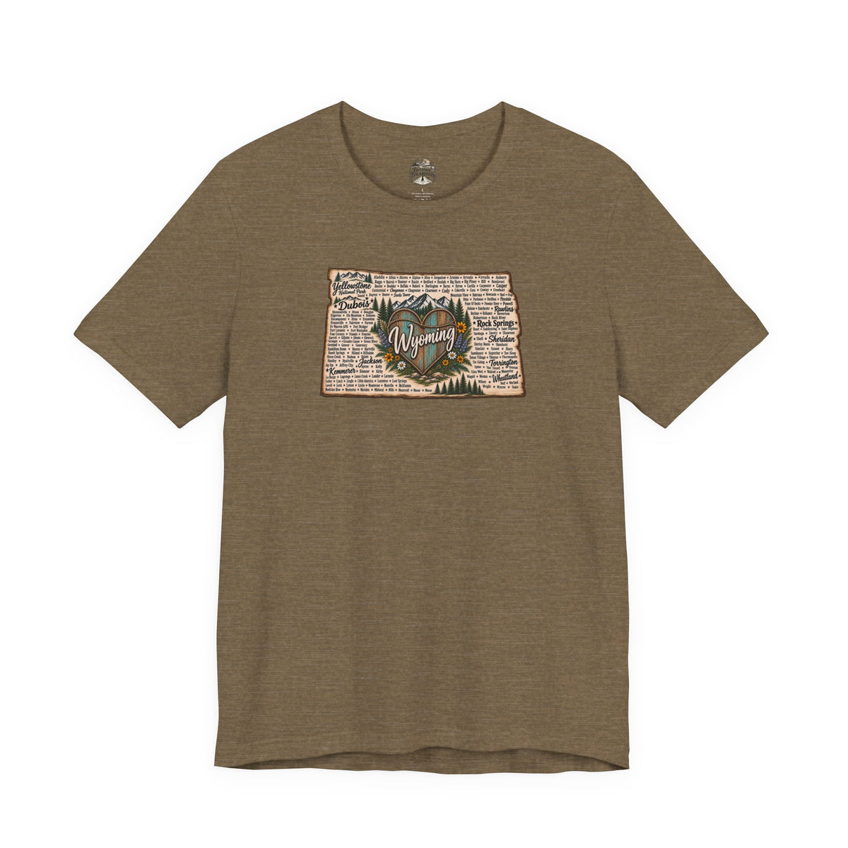 Wyoming State Outline Tee