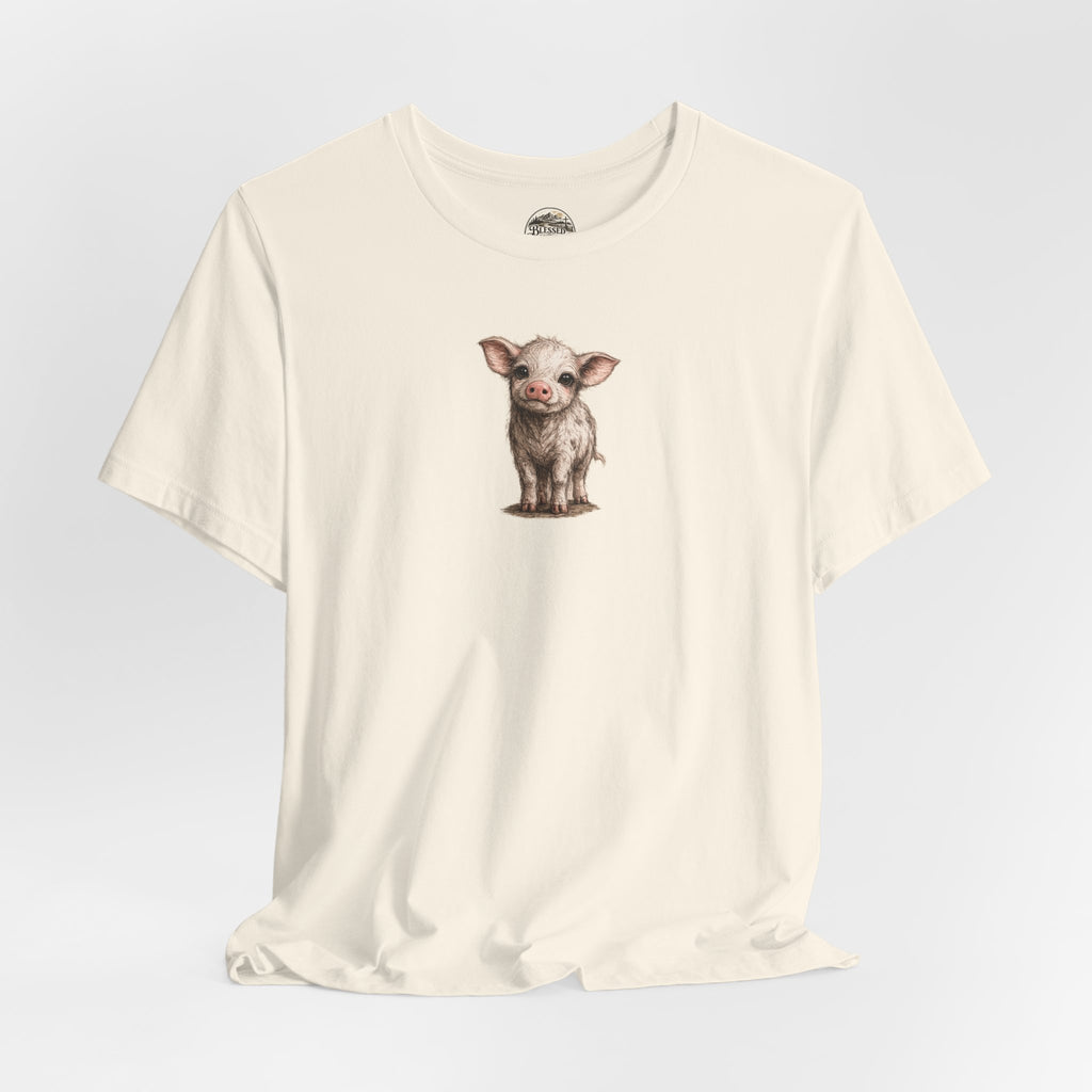 Cute Piglet T-Shirt — Adorable Farm Animal Tee for Animal Lovers