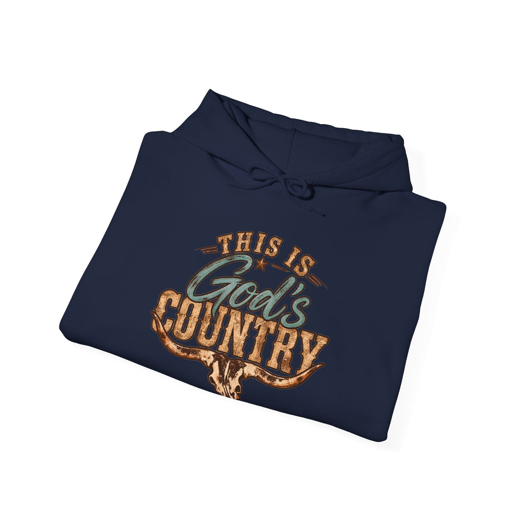 This Is God's Country Hoodie - Rustic Western Faith Pullover