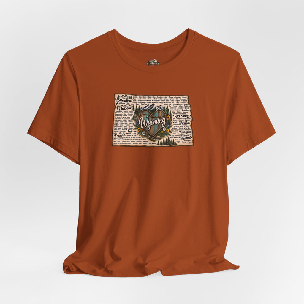 Wyoming State Outline Tee