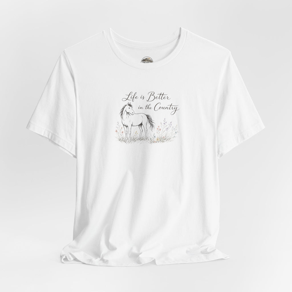 Country Life Horse Graphic Tee – "Life is Better in the Country"