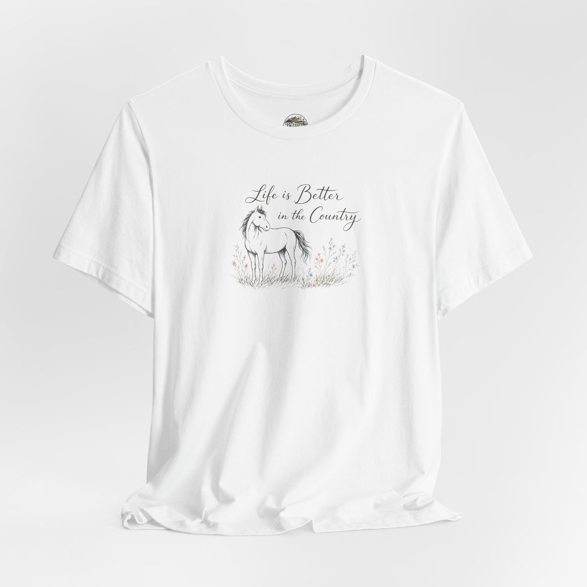 Country Life Horse Graphic Tee – "Life is Better in the Country"