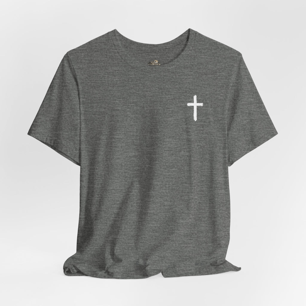 Faith Cross T-Shirt — "When You Can't See the Way, Trust the One Who Is the Way" Christian Tee