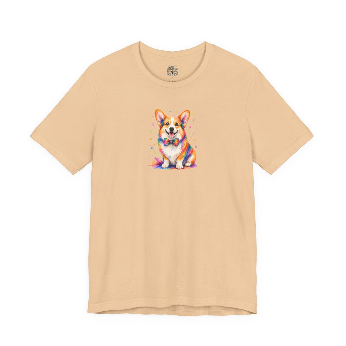 Corgi Watercolor Tee — Colorful Cute Corgi T‑Shirt