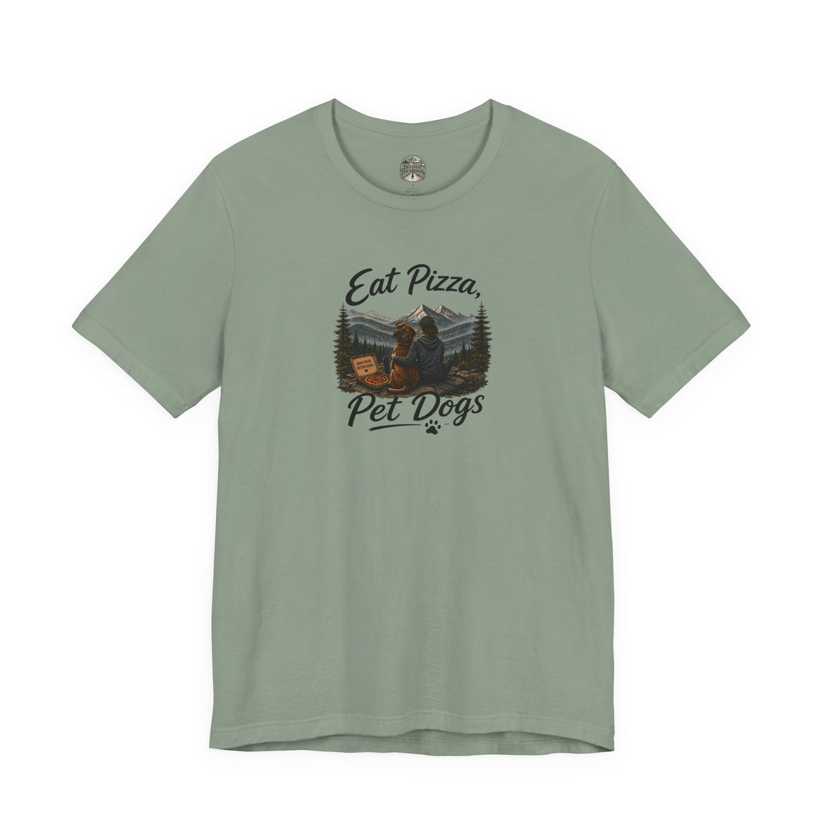 Eat Pizza Pet Dogs T-Shirt — Funny Dog Lover Tee