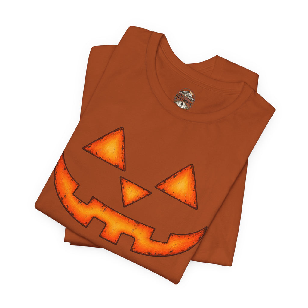 Pumpkin Jack-O'-Lantern Tee — Halloween Pumpkin Face T-Shirt