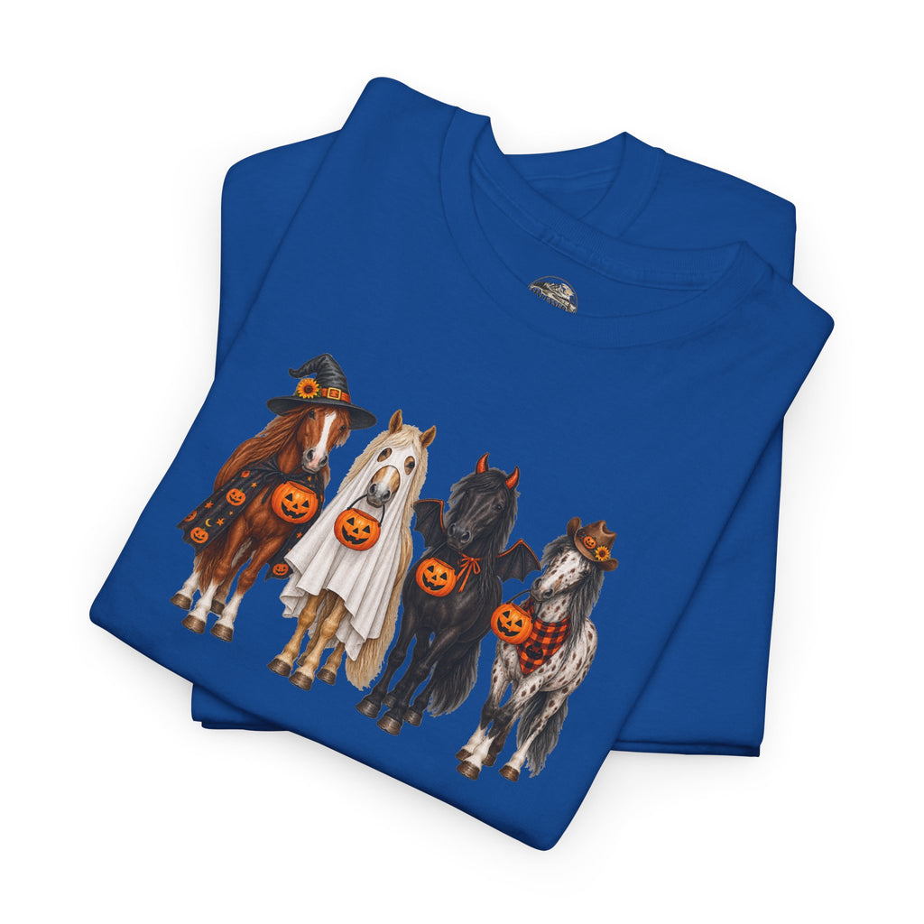 Halloween Horses Graphic Tee – Cute Trick-or-Treat Ponies Costume T-Shirt